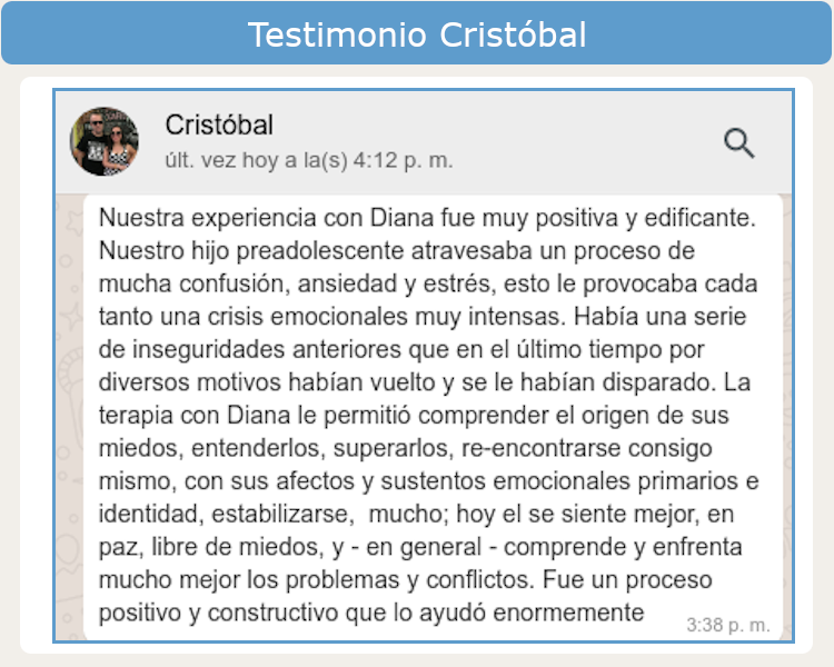 Testimonio Cristobal